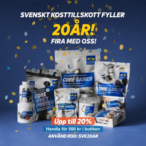 Kp fr 500 frn varumrket Svenskt Kosttillskott - upp till 20%